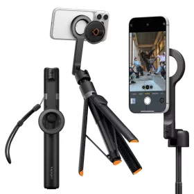   Spigen S582W Bluetooth mágneses Selfie-bot / selfie tripod, MagSafe, fekete-narancs