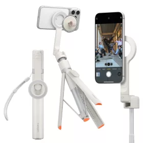   Spigen S582W Bluetooth mágneses Selfie-bot / selfie tripod, MagSafe, bézs-narancs