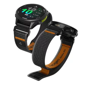   Spigen Athlex Garmin QuickFit 22mm Active szíj, fekete / narancs