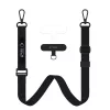 Tech-Protect C6S vállpánt / univerzális pánt telefonra rögzíthető, fekete (crossbody pánt)