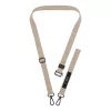 Tech-Protect C6S vállpánt / univerzális pánt telefonra rögzíthető, bézs / barna (crossbody pánt)