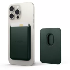  Tech-Protect CH01 mágneses kártyatartó, MagSafe, telefonra rögzíthető, khaki / sötétzöld (3db kártya)
