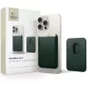 Tech-Protect CH01 mágneses kártyatartó, MagSafe, telefonra rögzíthető, khaki / sötétzöld (3db kártya)