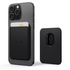   Tech-Protect CH01 mágneses kártyatartó, MagSafe, telefonra rögzíthető, fekete (3db kártya)
