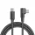 Forcell F-Energy USB-C-USB-C töltő-és adatkábel 90 fokos/derékszögű csatlakozó, QC4.0, PD 5A, 100W, 1,2m, fekete
