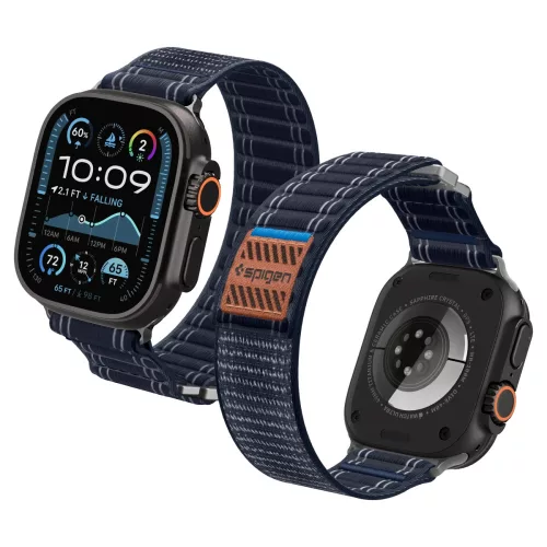 Spigen WBF0 Apple Watch Ultra 3 / 2 / 1 / SE / 11 / 10 / 9 / 8 (44/45/46/49mm) szíj, kék