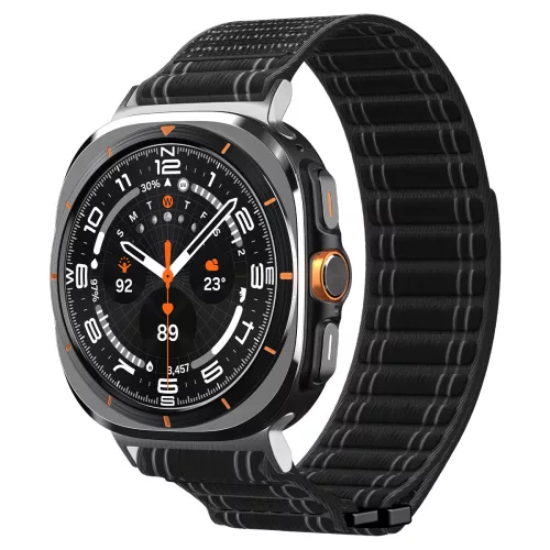 Spigen WBF0 Samsung Galaxy Watch Ultra 2024 / 2025 (47mm) szíj, fekete