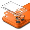 Spigen Glas.tR EZ Fit Apple iPhone 17 Pro tempered glass kameravédő üvegfólia felhelyező kerettel, narancs