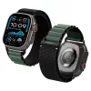 Spigen WBF1 Apple Watch Ultra 3 / 2 / 1 / SE / 11 / 10 / 9 / 8 (44/45/46/49mm) szíj, fekete-zöld