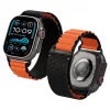 Spigen WBF1 Apple Watch Ultra 3 / 2 / 1 / SE / 11 / 10 / 9 / 8 (44/45/46/49mm) szíj, fekete-narancs