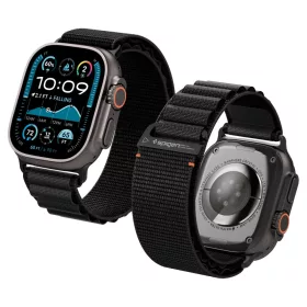   Spigen WBF1 Apple Watch Ultra 3 / 2 / 1 / SE / 11 / 10 / 9 / 8 (44/45/46/49mm) szíj, fekete