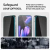 Spigen Glas.tR EZ Fit Pro Google Pixel 10 / 10 Pro / 9 Pro / 9 tempered kijelzővédő fólia felhelyező kerettel, privacy (2db)