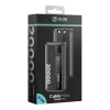 OBAL:ME CablePulse powerbank / külső akkumulátor beépített kábellel, digitális kijelzővel, 20000mAh, 22,5W, fekete