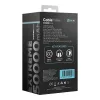 OBAL:ME CablePulse powerbank / külső akkumulátor beépített kábellel, digitális kijelzővel, 50000mAh, 22,5W, fekete