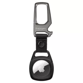   Spigen Rugged Armor Apple AirTag 1 / 2 tok karabinerrel, fekete