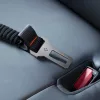 Spigen PS100 univerzális autós rögzítő hám karabinerrel, biztonsági övhöz / üléshez rögzíthető, fekete (kutya szállításhoz)