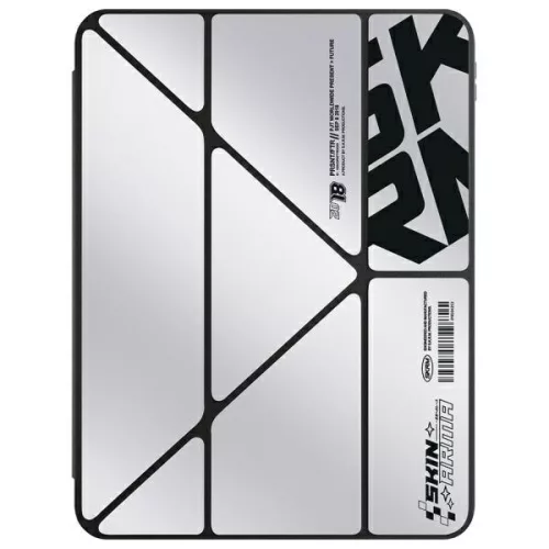 Skinarma Kira Kobai Apple iPad Air 11 (2026 / 2025 / 2024) / Air 5 / 4 mappa tok, Chrome, ezüst-fekete