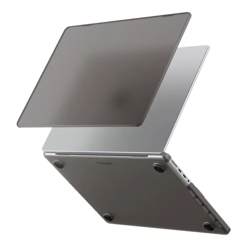 Spigen Airskin Apple Macbook Air 13 M2-M5 2023-2026 tok, Frost Black, fekete