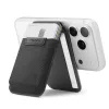 Spigen S314-4 Slim Fold mágneses kártyatartó, MagSafe, kitámasztható, Black, fekete (10db kártyához)