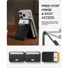 Spigen S314-4 Slim Fold mágneses kártyatartó, MagSafe, kitámasztható, Black, fekete (10db kártyához)
