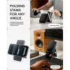 Spigen S314-4 Slim Fold mágneses kártyatartó, MagSafe, kitámasztható, Black, fekete (10db kártyához)