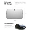 Spigen UO260 univerzális autó szélvédő takaró / árnyékoló, fekete
