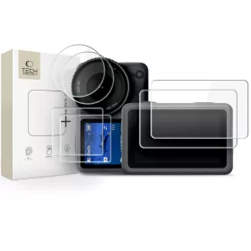   Tech-Protect Glass Fit+ DJI Osmo Action 6 kijelzővédő üvegfólia, átlátszó (2db)