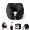 Tech-Protect ComfortRest utazó párna / nyakpárna memóriahabbal, állítható pánttal, fekete
