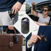 Tech-Protect KLR100 RFID blokkoló kulcstartó tok / táska, Carbon, fekete-piros (autó kulcshoz, bankkártyához)