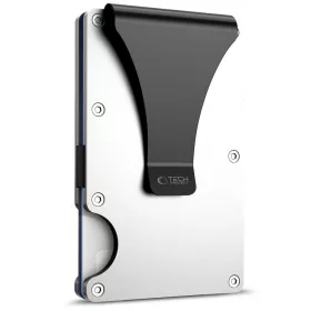   Tech-Protect Thorn RFID blokkoló kártyatartó, ezüst-fekete (bankkártyához)