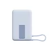 Xiaomi USB-C Powerbank / külső akkumulátor, MagSafe, kompakt, USB-C kábellel, kitámasztóval, 33W, 10.000mAh, kék