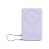 Xiaomi USB-C Powerbank / külső akkumulátor, MagSafe, kompakt, USB-C kábellel, kitámasztóval, 33W, 10.000mAh, lila