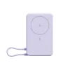 Xiaomi USB-C Powerbank / külső akkumulátor, MagSafe, kompakt, USB-C kábellel, kitámasztóval, 33W, 10.000mAh, lila