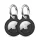 Tech-Protect Rough Apple Airtag / Airtag 2 tok, fekete (2db)