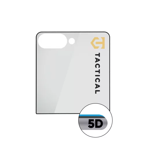 Tactical Glass Shield 5D Samsung Galaxy Z Flip 8 kijelzővédő üvegfólia, fekete (külső fólia)