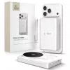 Tech-Protect PB40 LifeMag Powerbank / külső akkumulátor, MagSafe, kompakt, 25W, QI2.2, 10000mAh, fehér.ezüst