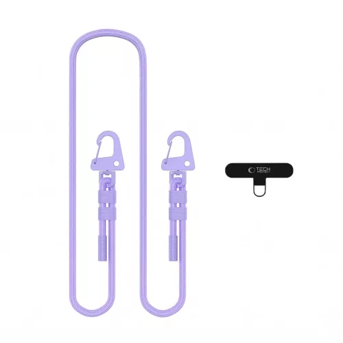 Tech-Protect C5SD vállpánt, telefonra rögzíthető, levendula (crossbody pánt)