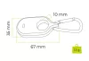 Mobile Origin Samsung SmartTag2 szilikon tok karabinerrel, zöld