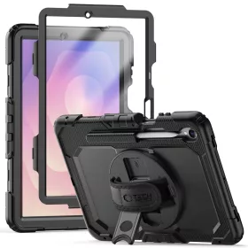   Tech-Protect Solid Samsung Galaxy Tab S11 tablet tok kitámasztóval, fekete