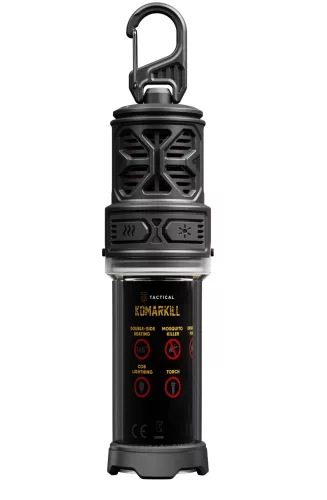 Tactical TomarKill szúnyogriasztó, vészhelyzeti powerbank, zseblámpa, IPX7, LED,  fekete
