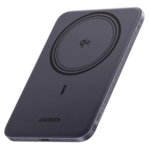 Ugreen PB580 mágneses Powerbank / külső akkumulátor, USB-C, MagSafe, 5000mAh, 15W, szürke