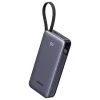 Ugreen PB536 Powerbank / külső akkumulátor, USB-A-USB-C, USB-C kábellel, 20000mAh, 45W, szürke