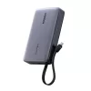 Ugreen PB551 Powerbank / külső akkumulátor, USB-A-USB-C, USB-C kábellel, 20000mAh, 145W, szürke