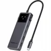 Ugreen CM888 Uno hub adapter USB-C-2xUSB-A 3.2 + 3xUSB-C-1xHDMI, szürke