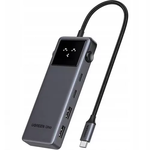 Ugreen CM888 Uno hub adapter USB-C-2xUSB-A 3.2 + 3xUSB-C-1xHDMI, szürke