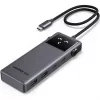 Ugreen CM888 Uno hub adapter USB-C-2xUSB-A 3.2 + 3xUSB-C-1xHDMI, szürke