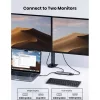 Ugreen CM639 hub adapter USB-C-2xUSB-A 3.2 + 3xUSB-C-1xHDMI- 1xVGA- 1xJack 3.5mm- 1xRJ45- 1xSD- 1xMircoSD, szürke
