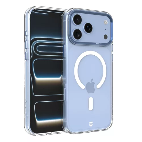 Tactical MagForce 2.0 Cover Apple iPhone 17 Pro Max/18 Pro Max MagSafe hátlap tok, átlátszó/kék