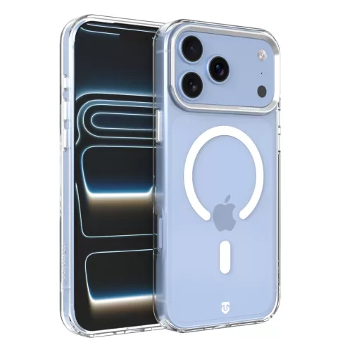 Tactical MagForce 2.0 Cover Apple iPhone 17 Pro Max/18 Pro Max MagSafe hátlap tok, átlátszó/ezüst