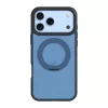 Tactical MagForce Hyperstand Apple iPhone 17 Pro/18 Pro tok, gyűrűs kitámasztóval, MagSafe, átlátszó-kék